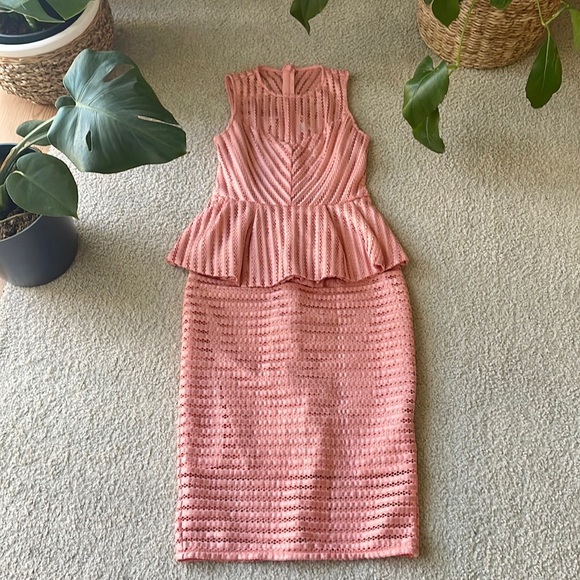 New York & Company Dresses & Skirts - New York & Company Pink Detailed 2-Piece Dress Set